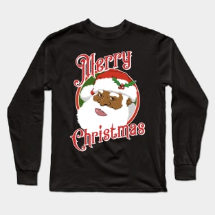 Black Santa Claus Long Sleeve T-Shirt